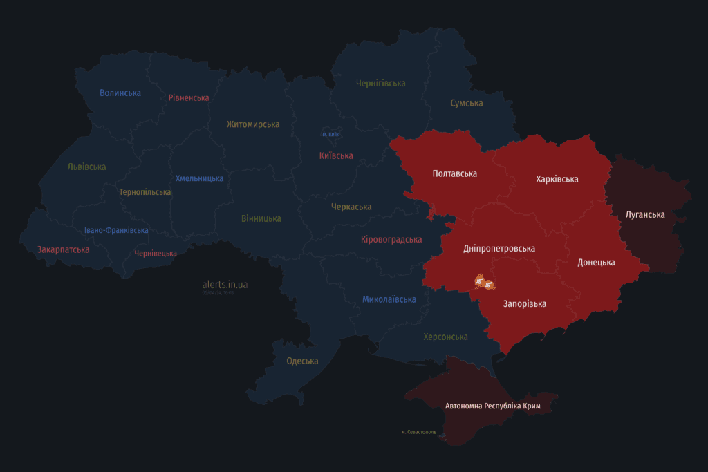 Мапа тривог