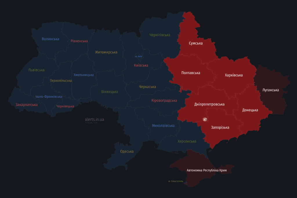 Мапа тривог