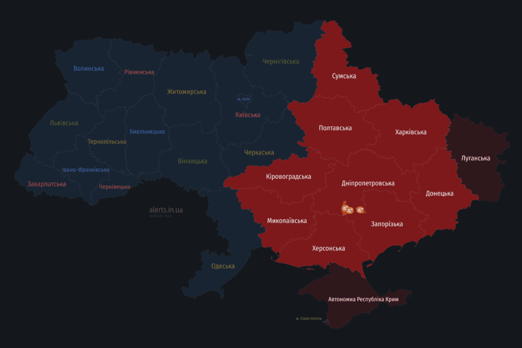 Мапа тривог