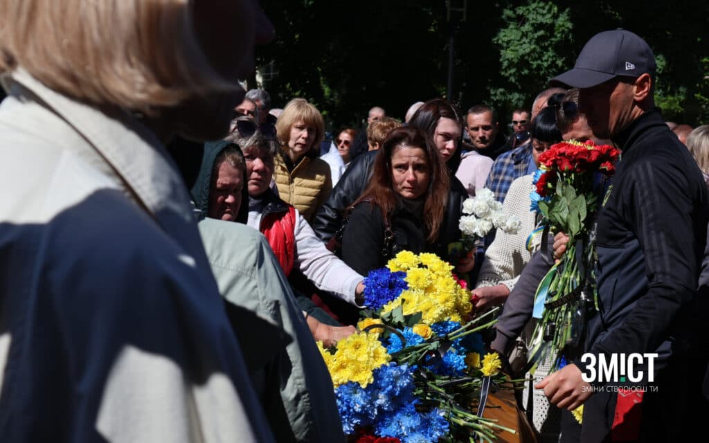Прощання з воїнами у Полтаві