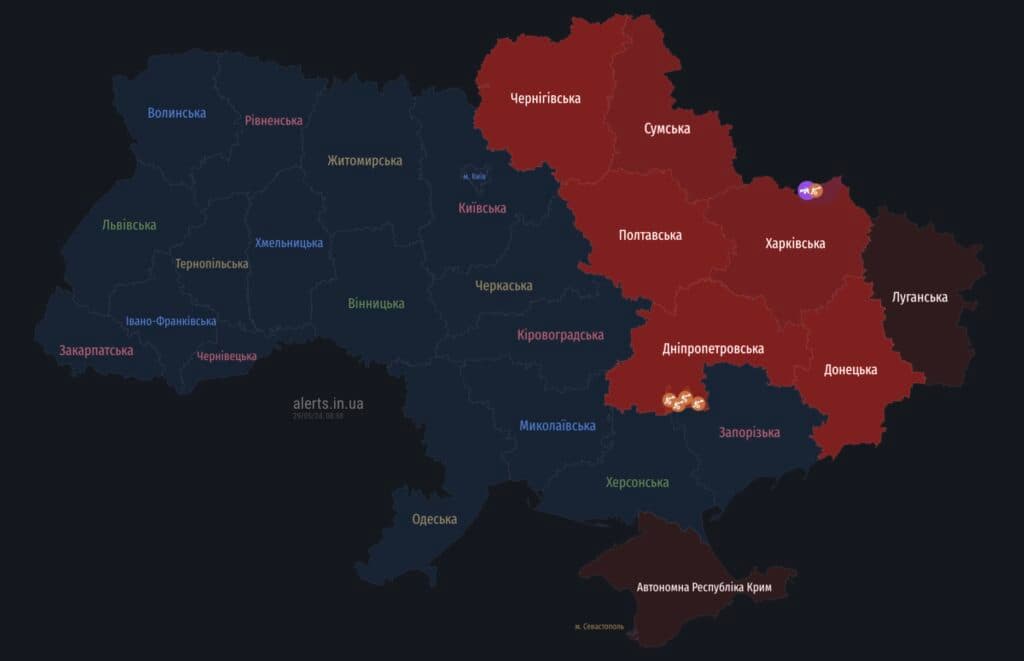 загрози атаки з повітря