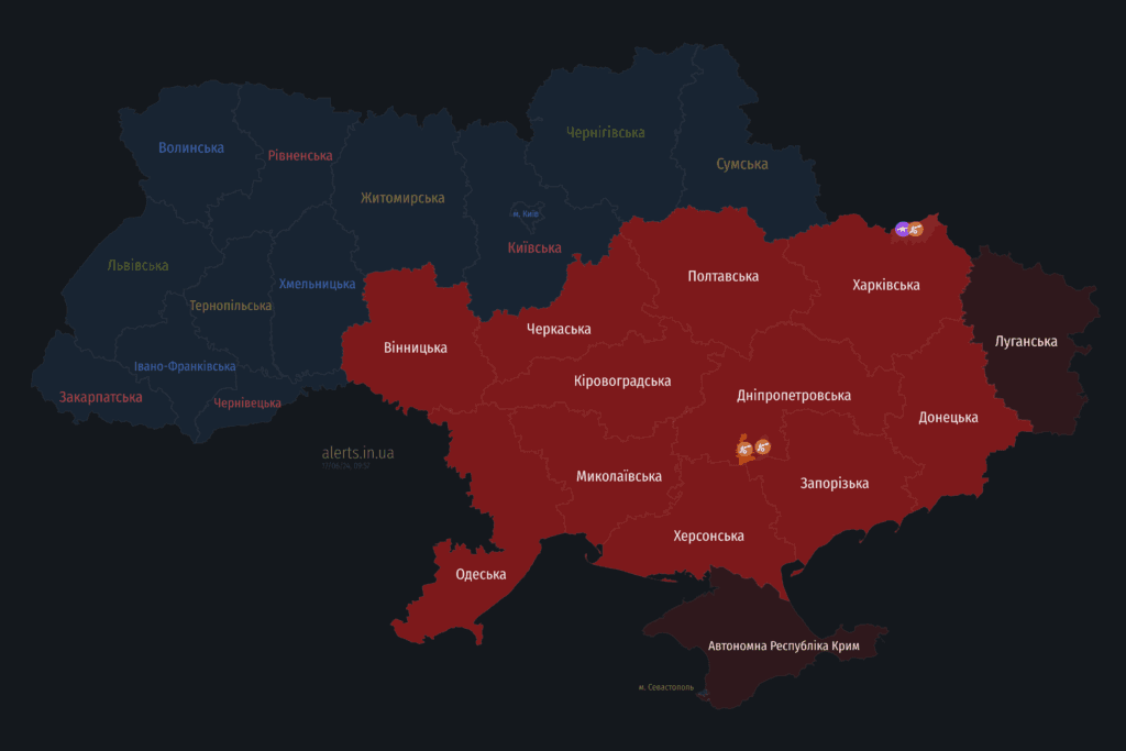 Мапа тривог
