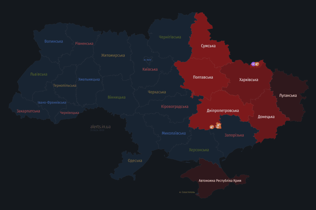 Мапа тривог