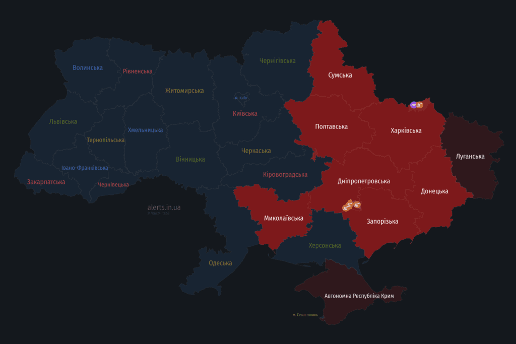 Мапа тривог