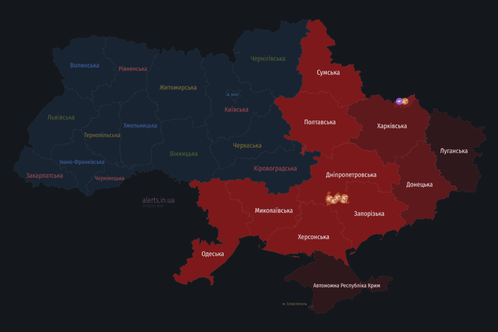Мапа тривог