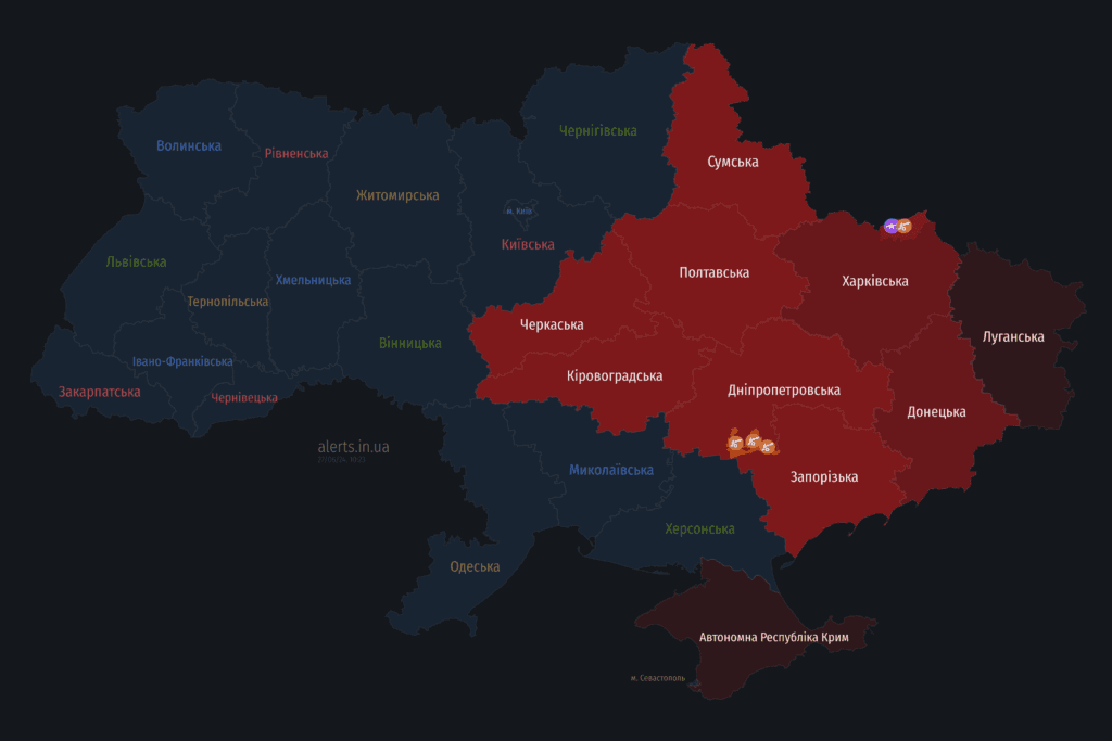 Мапа тривог