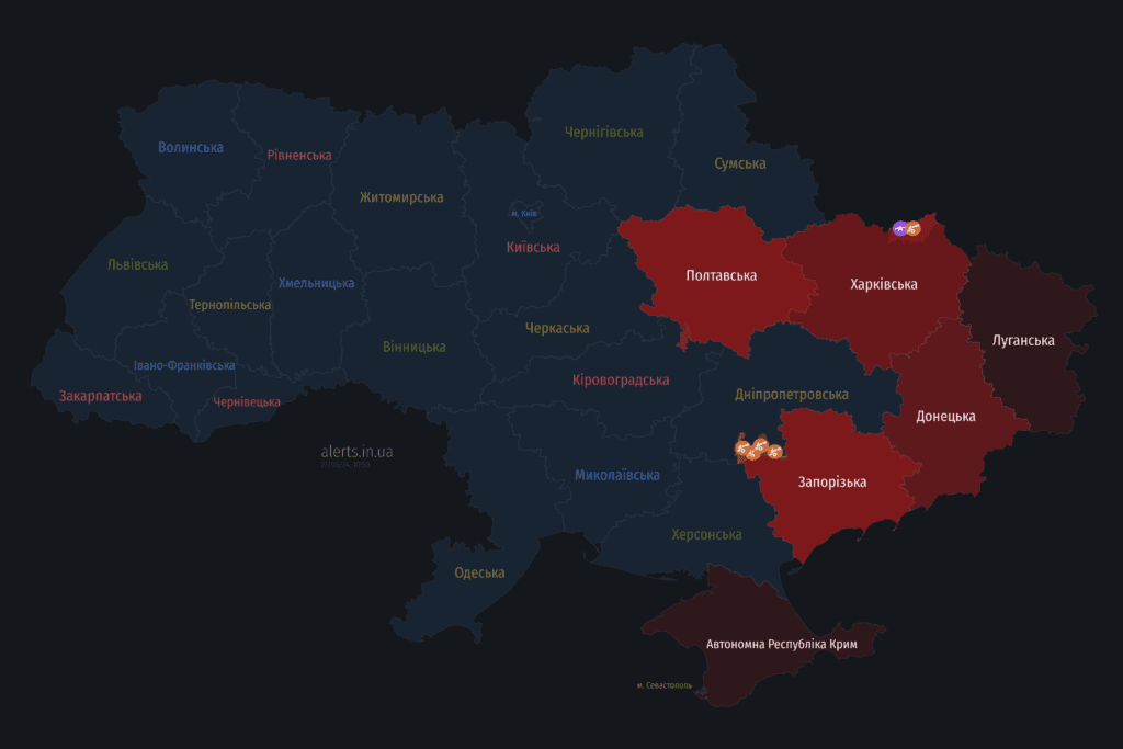 Мапа тривог