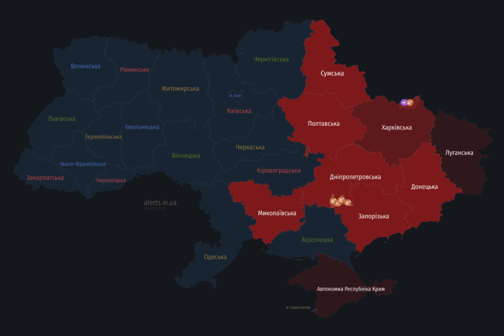 Мапа тривог