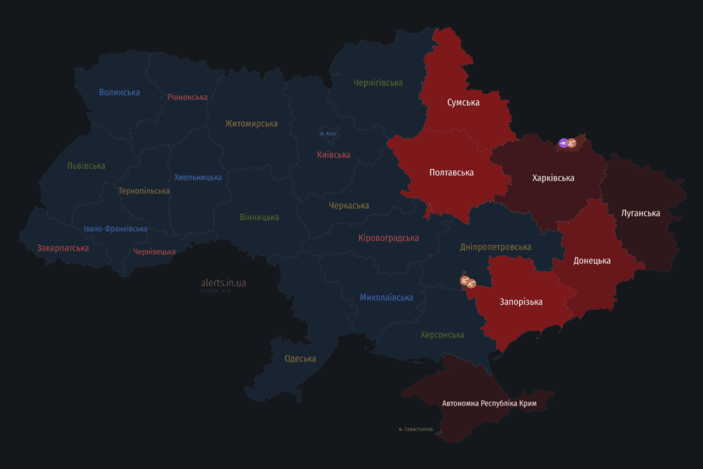 Мапа тривог