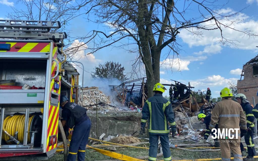 Ілюстративне фото. Наслідки ворожого удару по Полтавщині 7 червня.