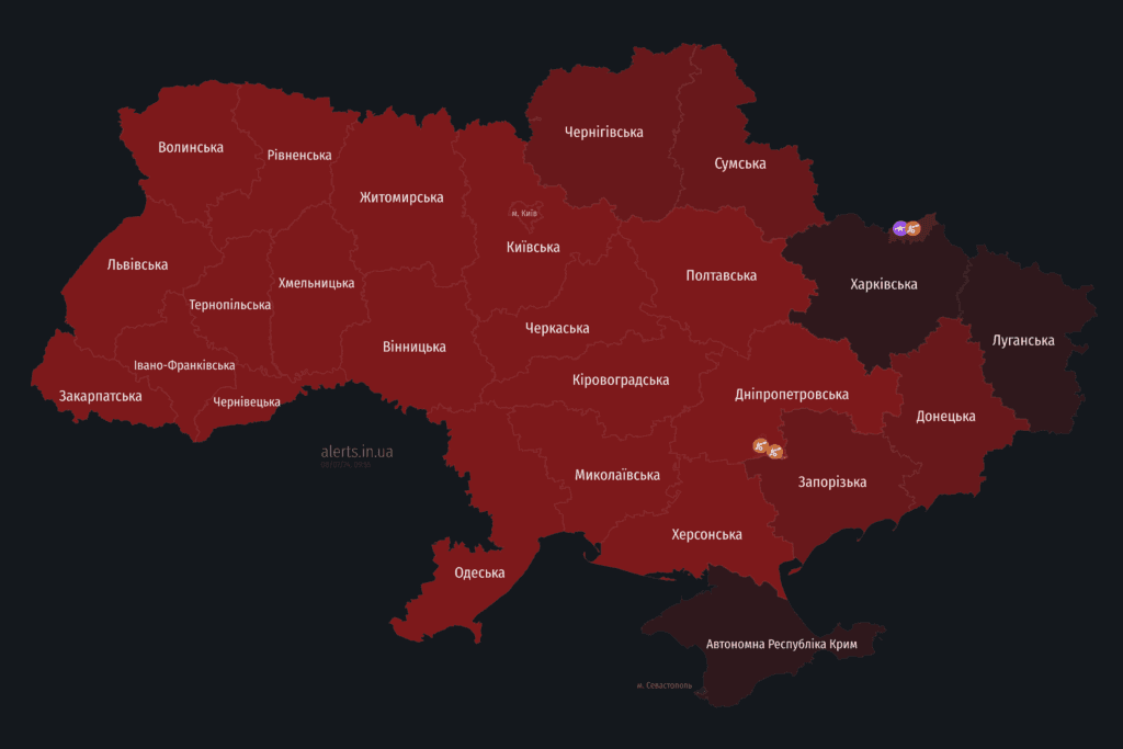 Мапа тривог