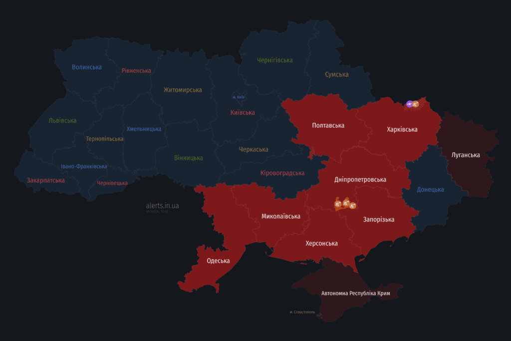 Мапа тривог