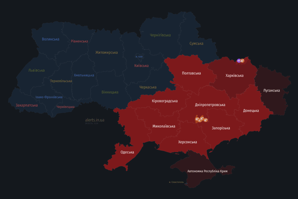 Мапа тривог