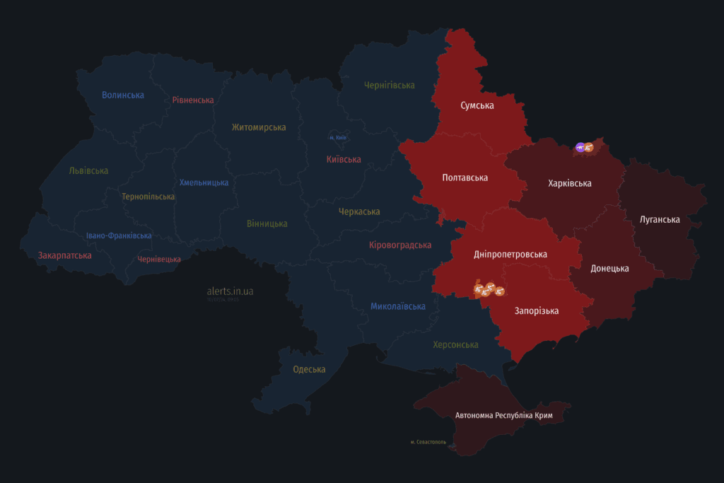 Мапа тривог