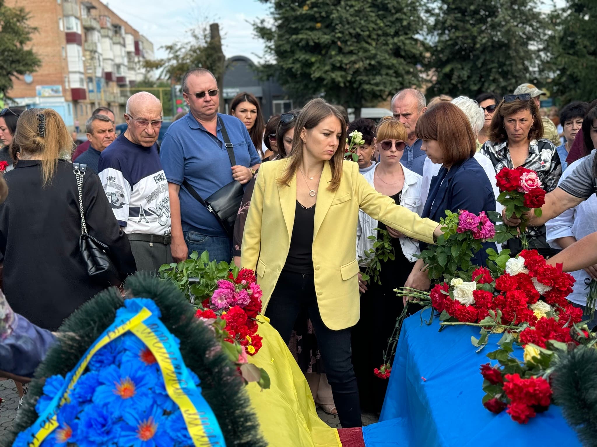 Прощання із воїном Володимиром Костюком