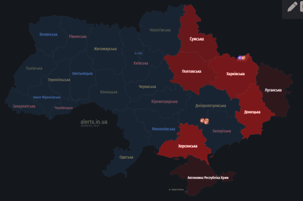 причини тривог на Полтавщині