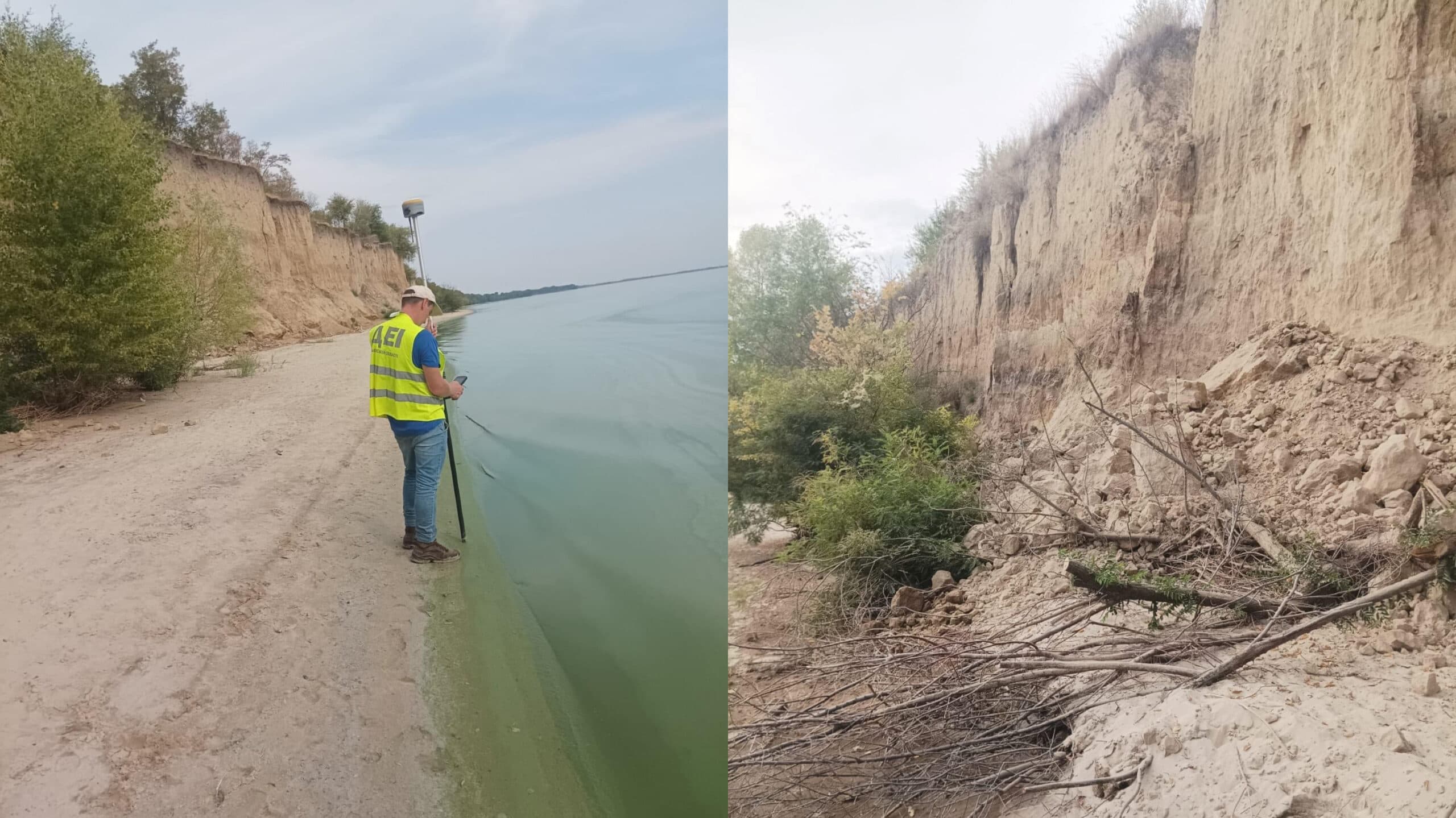 Руйнування берега Кременчуцького водосховища