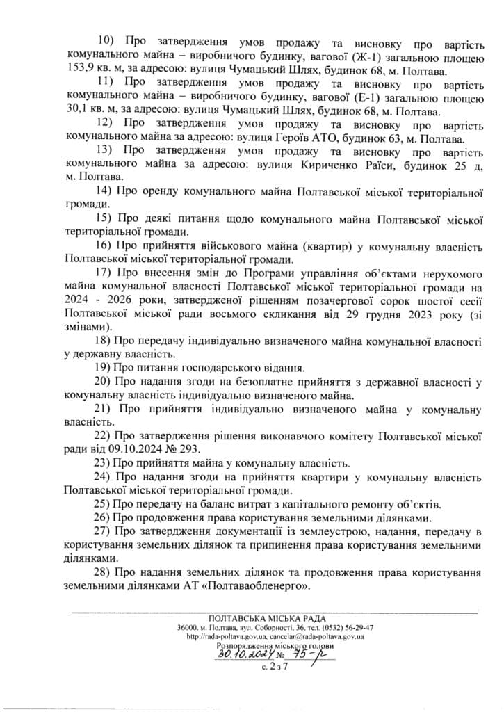 Катерина Ямщикова скликає сесію: 105 запитань виносять на розгляд депутатам