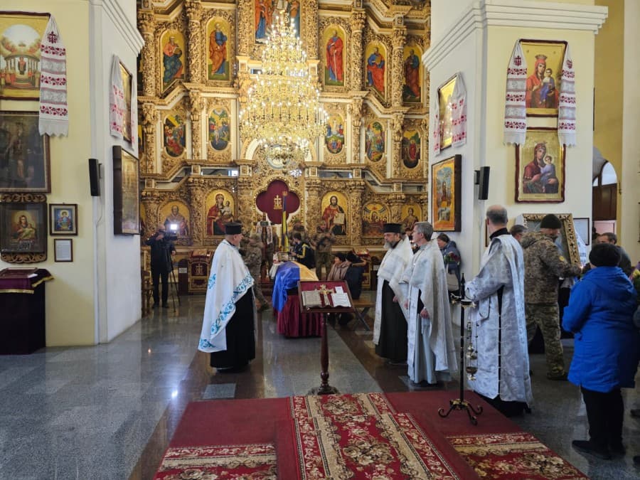Прощання з Владиславом Скрягою. Фото: Полтавська міська рада.