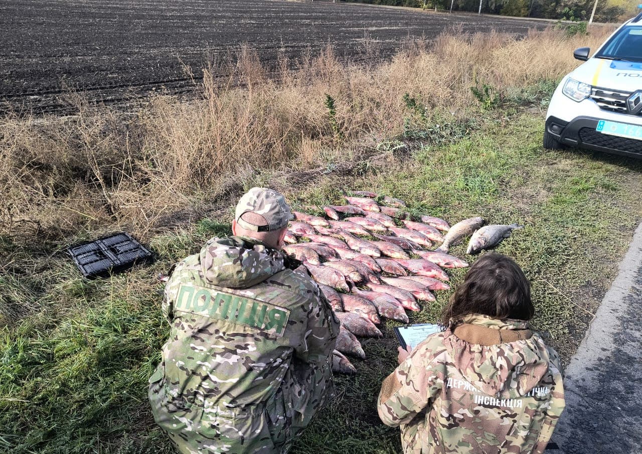 На Полтавщині чоловік незаконно перевозив рибу