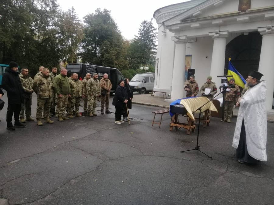 Прощання з воїном.