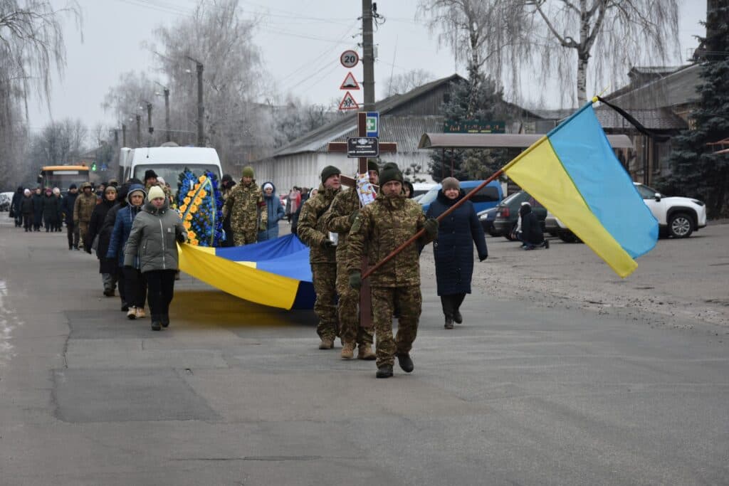 Прощання з воїном в Пирятині