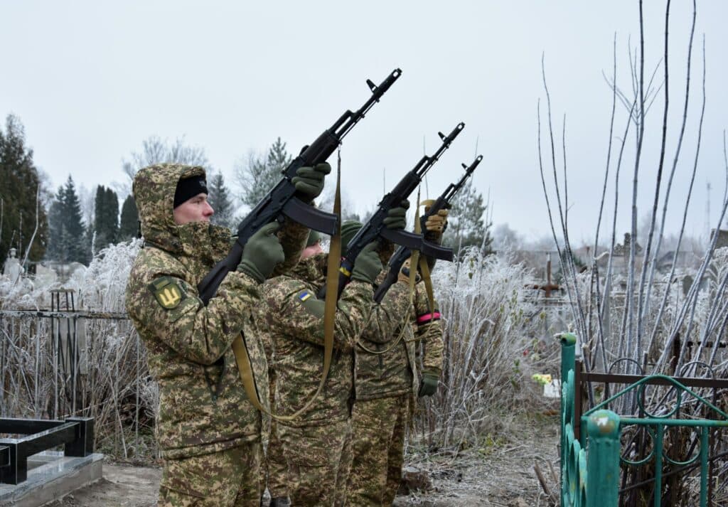 Прощання з воїном в Пирятині