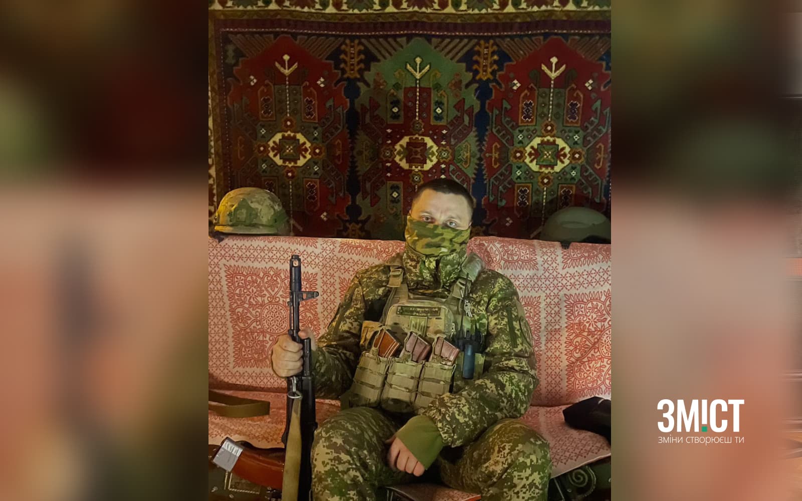 Дмитро Осіпов у зоні виконання бойових завдань