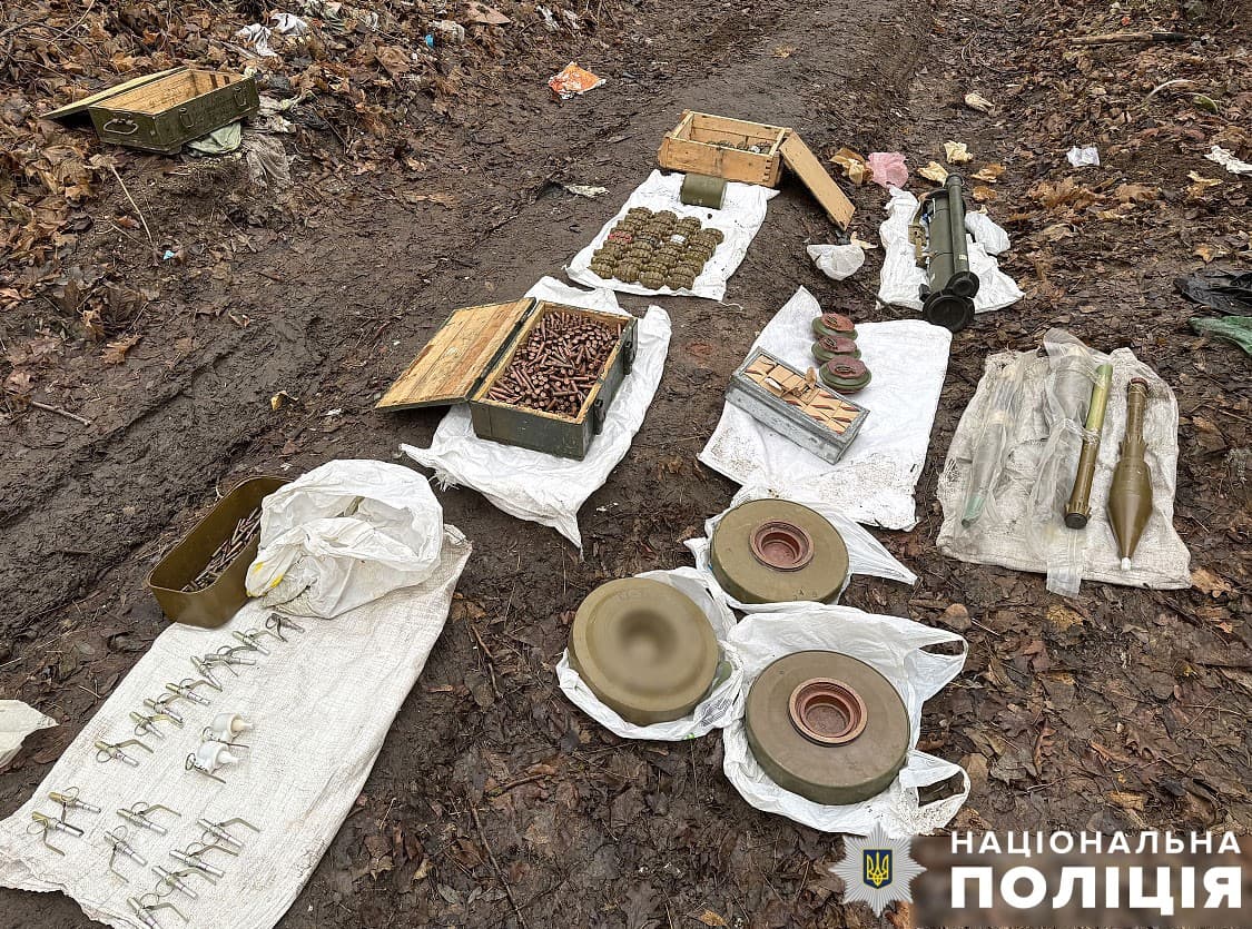 Понад пів сотні гранат і міни знайшли в лісосмузі під Полтавою