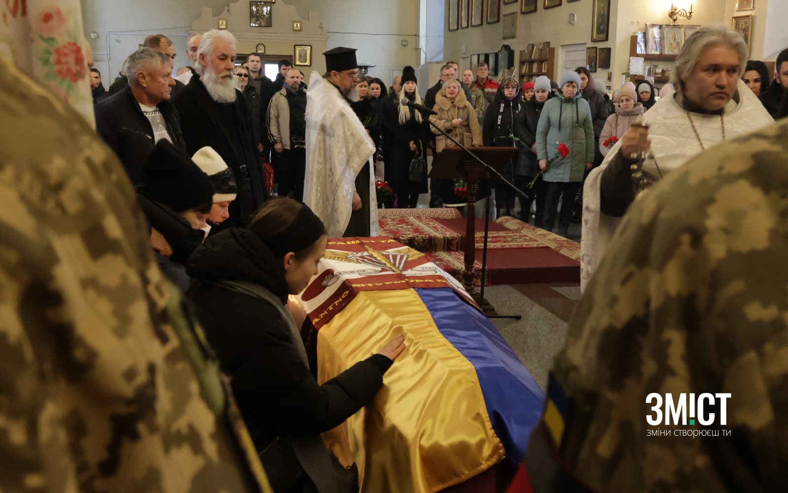 Прощання з військовими у Свято-Успенському соборі