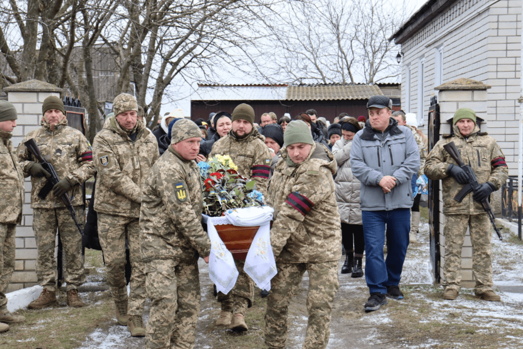 Прощання із солдатом Олегом Мішко.