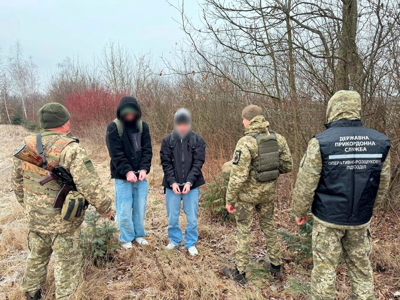 Затримані під час втечі