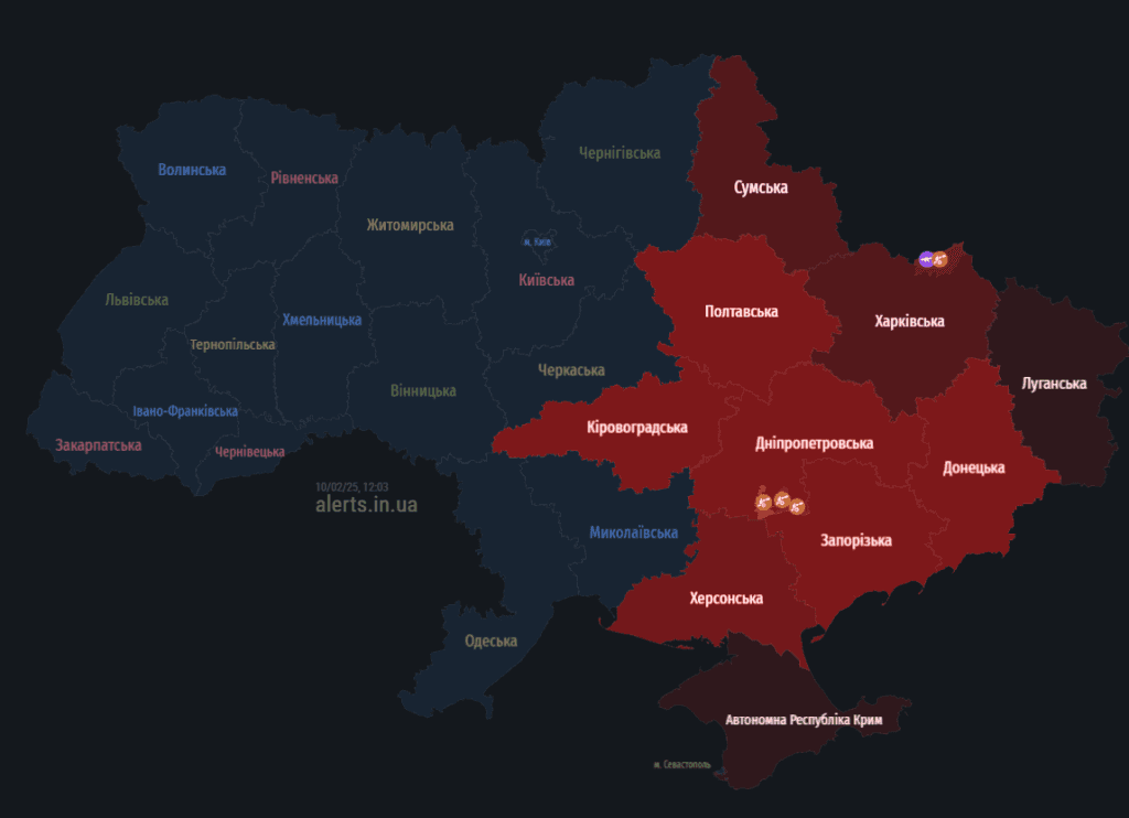 Повітряна тривога на Полтавщині