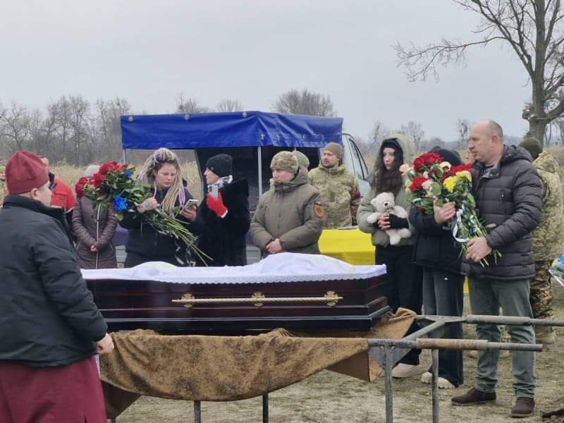 Прощання з воїном Михайлом Биковим.