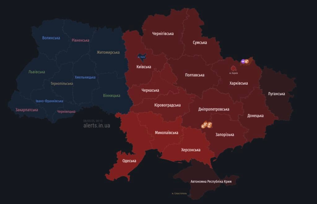 Дрони атакують Полтавщину: тривога триває більше трьох годин