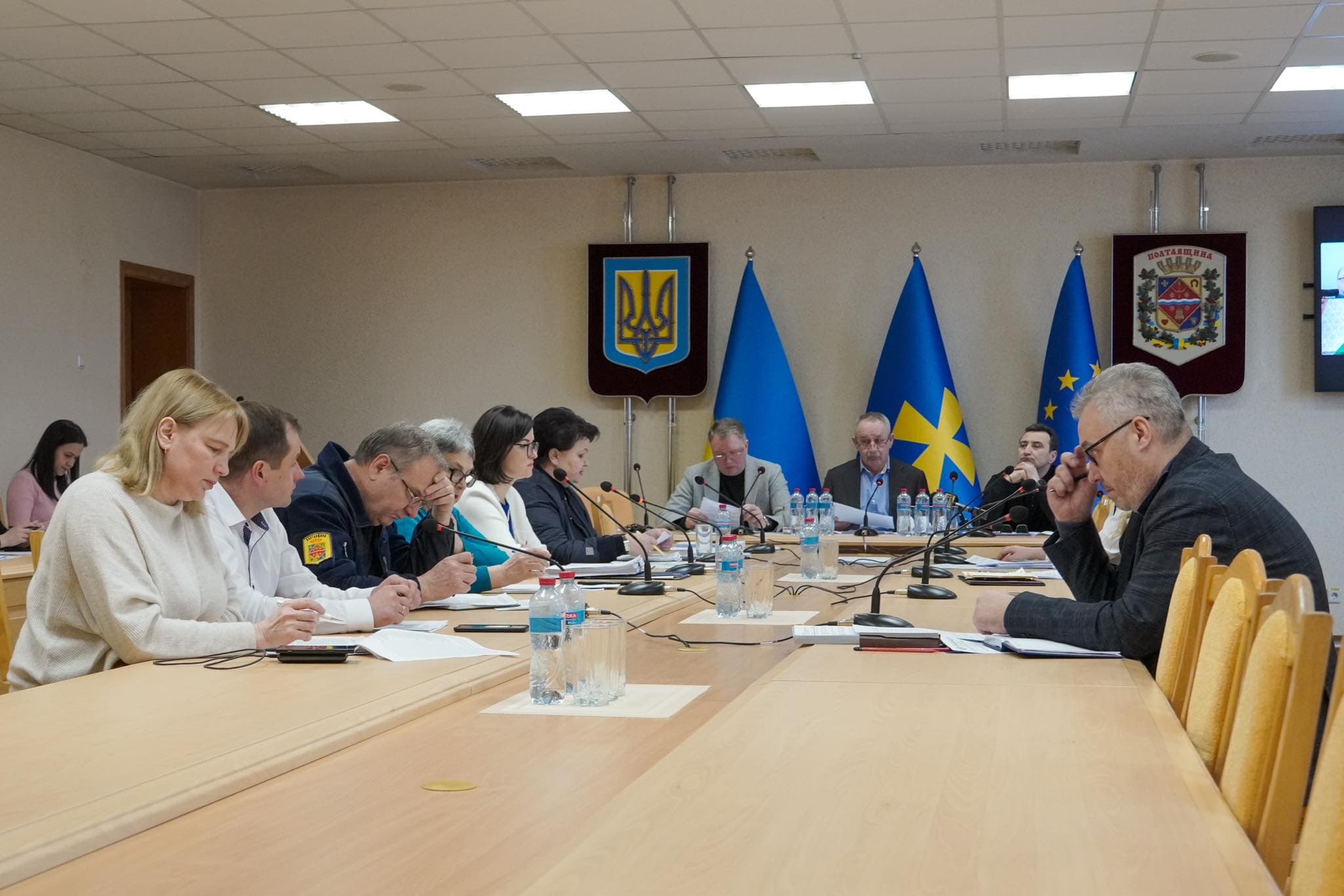 Засідання депутатської комісії в Полтавській обласній раді 19 березня, де обговорювали оренду комунального майна