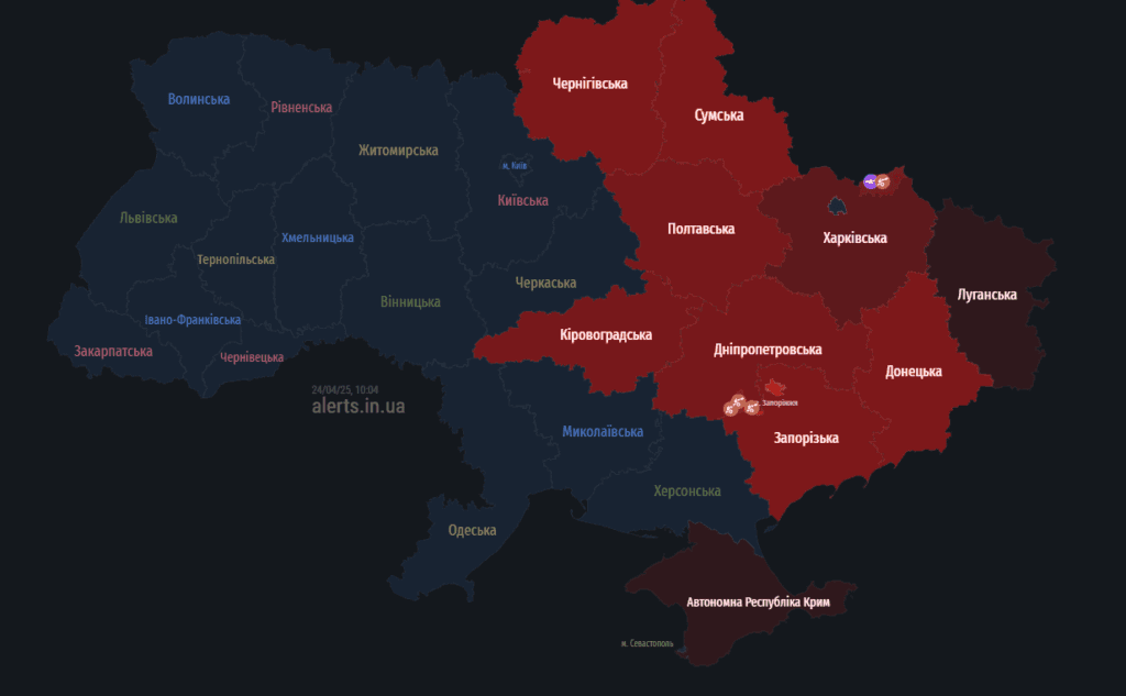 Повітряна тривога на Полтавщині