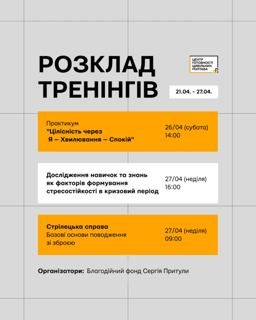 Тренінги у Полтаві