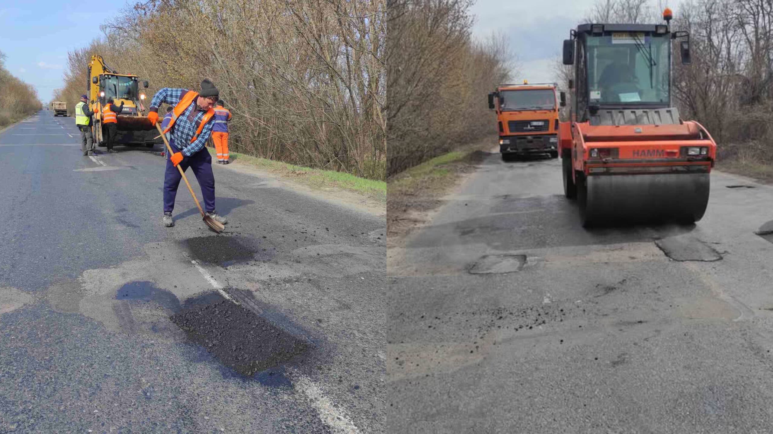 Ремонт дороги Н-08 в межах Полтавщини