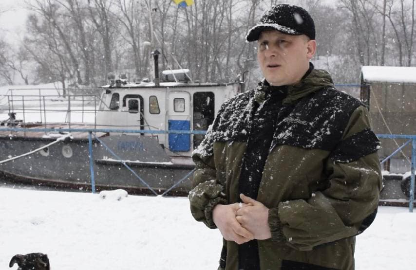 Заступник очільника Полтавського рибоохоронного патруля Анатолій Лукʼянчук Фото пресслужби про мертві острови