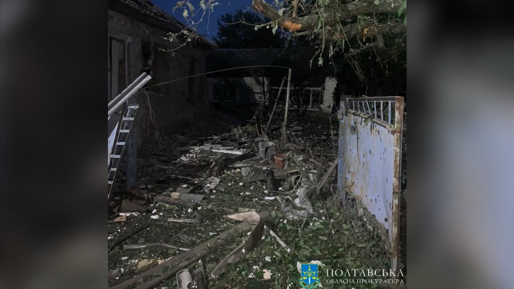 Наслідки обстрілу Полтавської громади