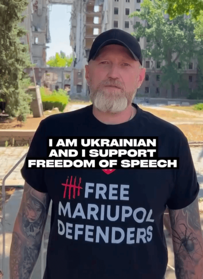 Морпіх Олександр Кірієнко записав відеозвернення