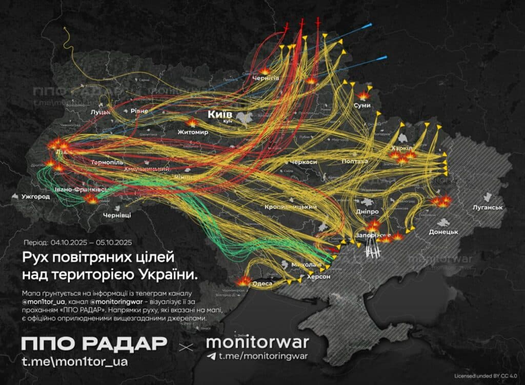 Росіяни атакували Полтаву й кожну область України