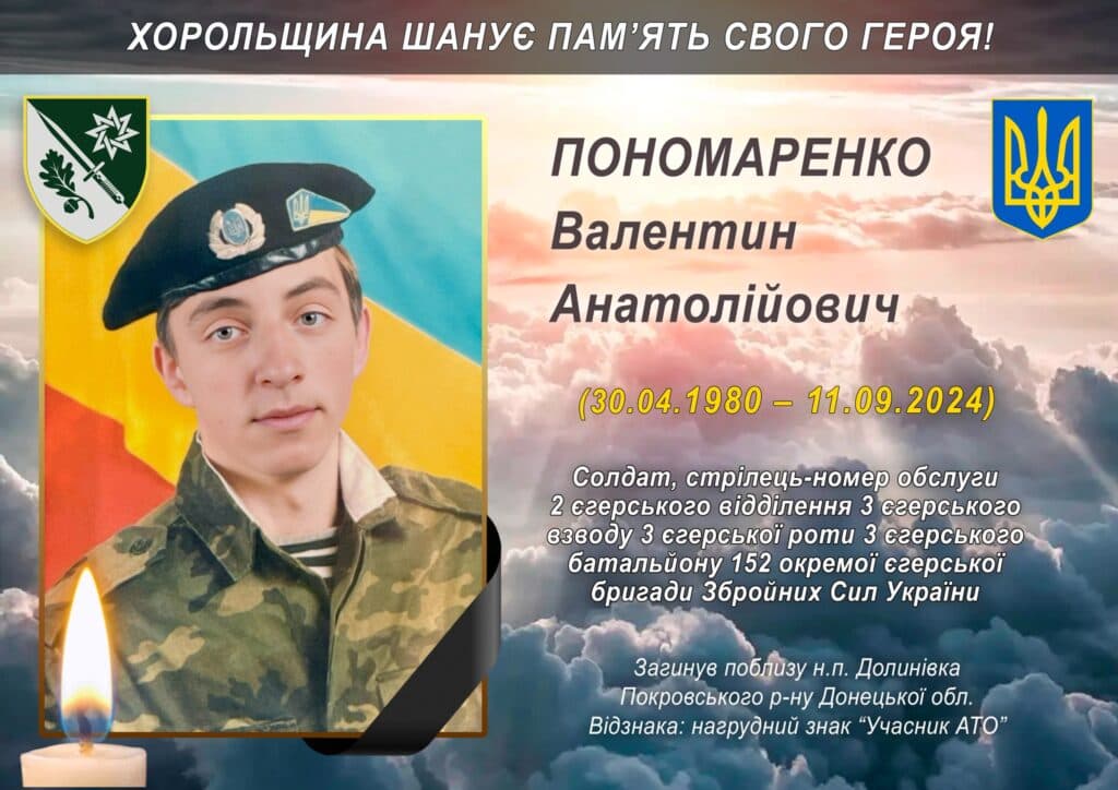 «Вірили, що він живий». Зниклий на фронті учасник АТО Валентин Пономаренко з Полтавщини упізнаний за ДНК