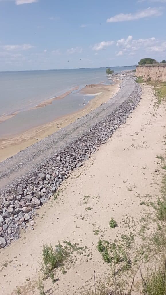про проблему захисту берегів Кременчуцьке водосховище Фото Регіонального офісу водних ресурсів у Полтавській області