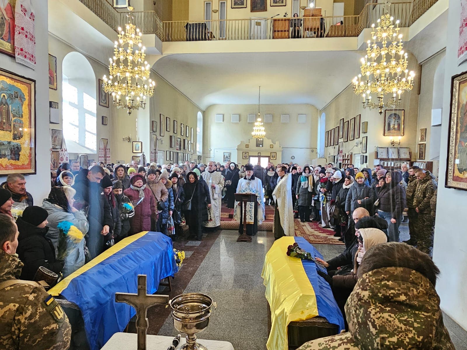 Прощання з воїнами у Полтаві