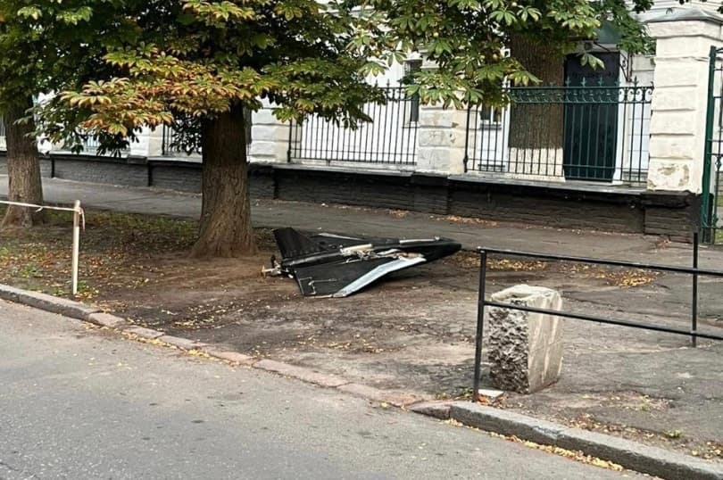 Російський дрон у Полтаві