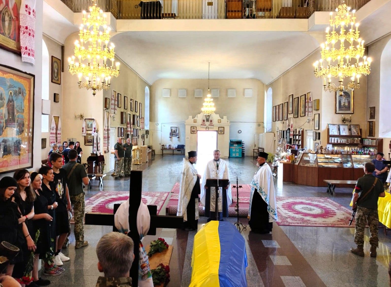 Прощання з бійцями