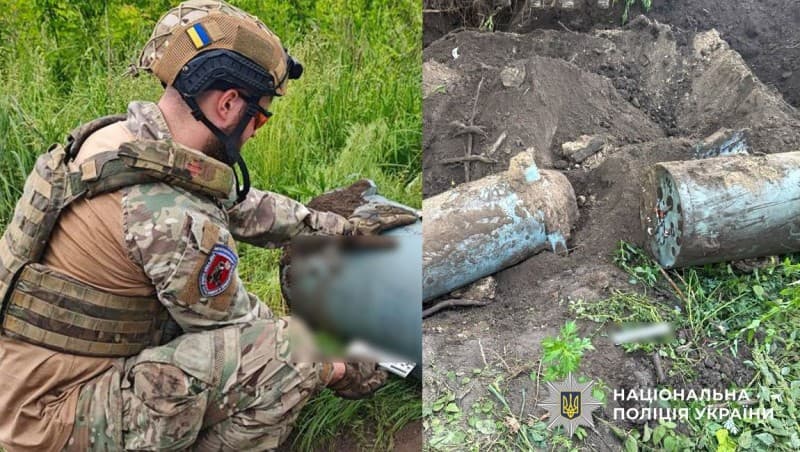 Нерозірвану бойову частину ракети знешкодили на Полтавщині