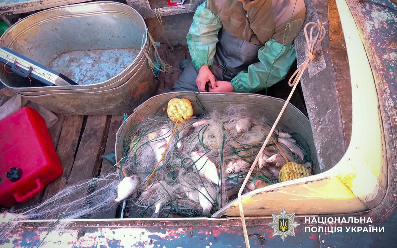 Незаконний вилов риби викрили на Полтавщині